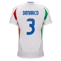 Camisa de Futebol Itália Federico Dimarco #3 Equipamento Secundário Europeu 2024 Manga Curta